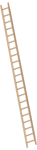 Layher Holzanlegeleiter Bau 21 Sprossen, L=6,0m #1036021